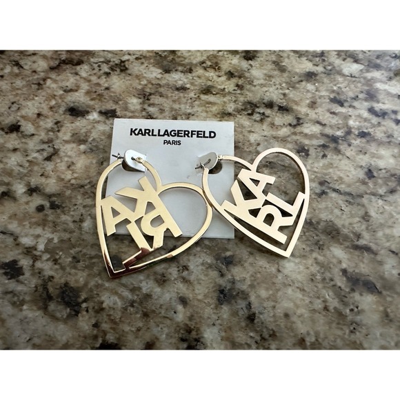 Karl Lagerfeld Jewelry - KARL LAGERFELD PARIS Logo Earrings New